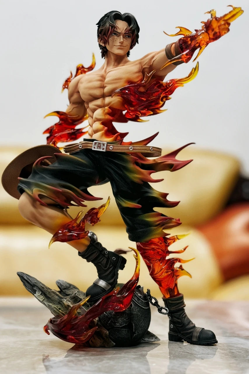 One Piece Figure Ace Figures Portgas·D· Ace Action Statue Pvc Gk Model Collection Doll Desktop Decoration Toys Birthday Gift