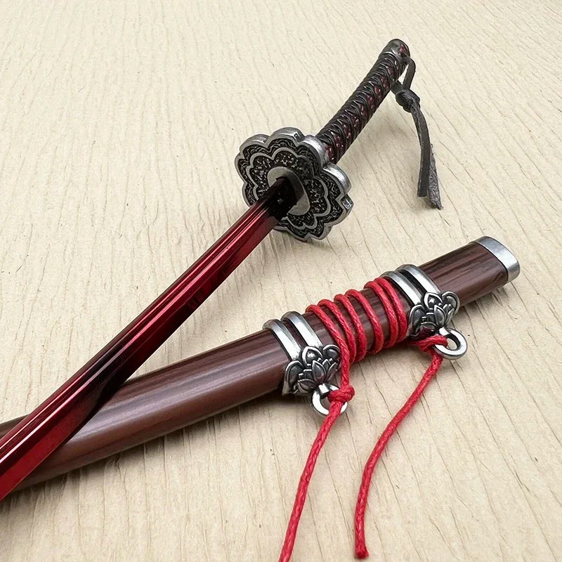 Sekiro: Shadows Die Twice Metall-Katana-Waffenmodell-Replika Mortal Blade Wolf 1:6 Actionfigur-Zubehör Sammlerstück Dekoration