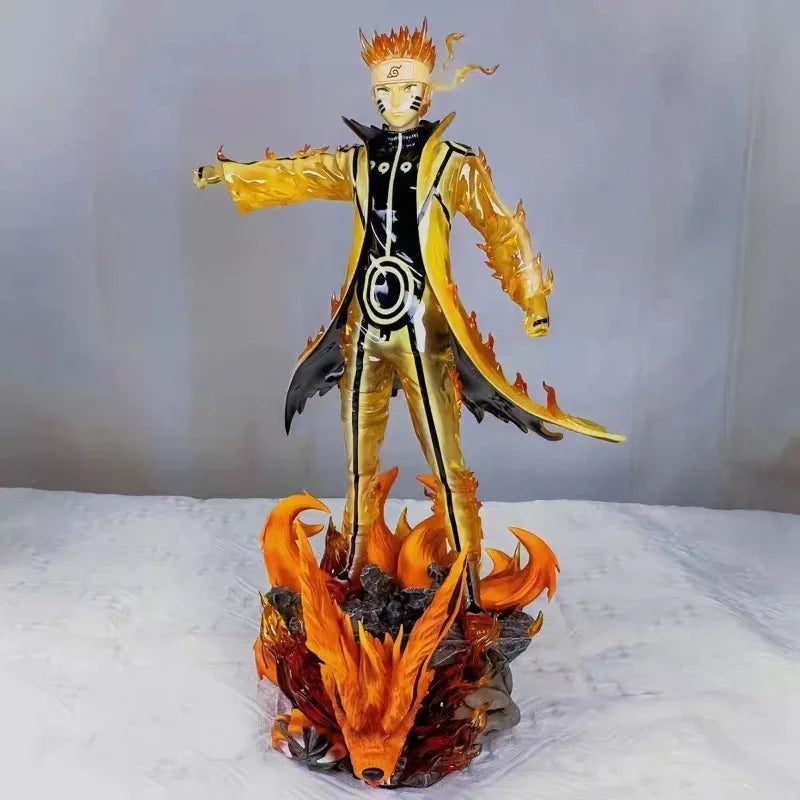 32cm Anime Peripherals Figure Uzumaki Naruto Namikaze Minato Anime Model Collect Pvc Desktop Ornament Decorations Children Toys