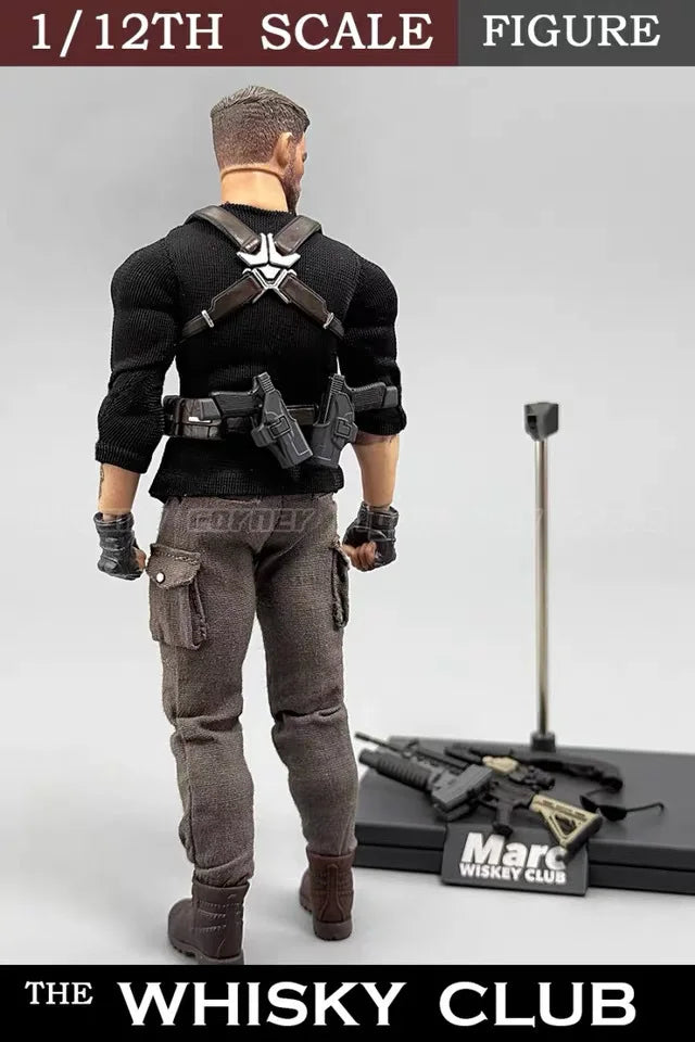 【In Stock】Original Bigaddict TARGET 001 THIE WHISKY CLUB Killer Marc 1/12 Action Figure Toy Model Collection