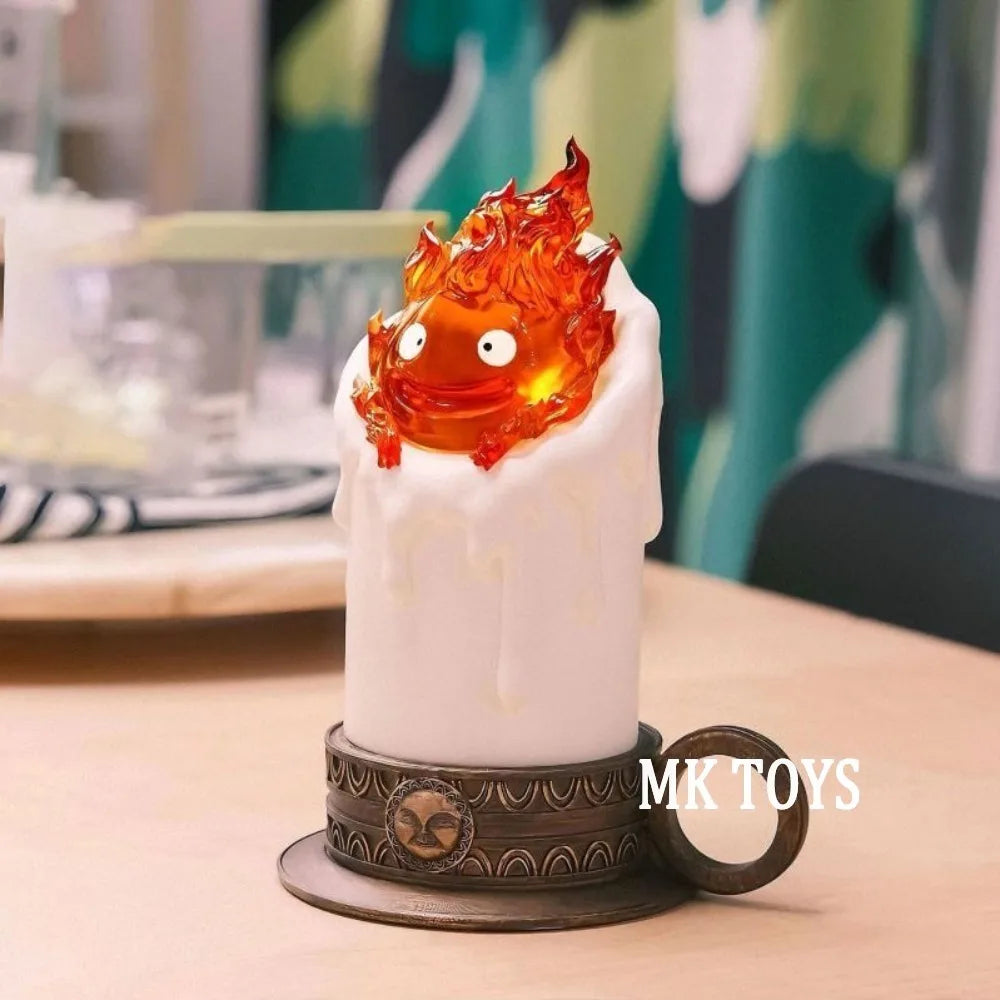 13cm Anime Howl's Moving Castle Figure Luminous Calcifer Action Figures Pvc Collection Decoration Model Toys Gifts