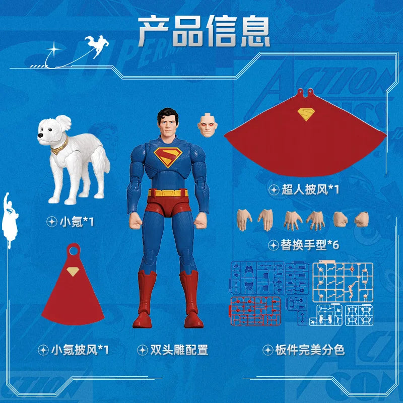 BLOKEES Original NEW Superman 2025 Gunn Superman David DC David Justice League Comics Action Figure Assembled Model Toys Gift