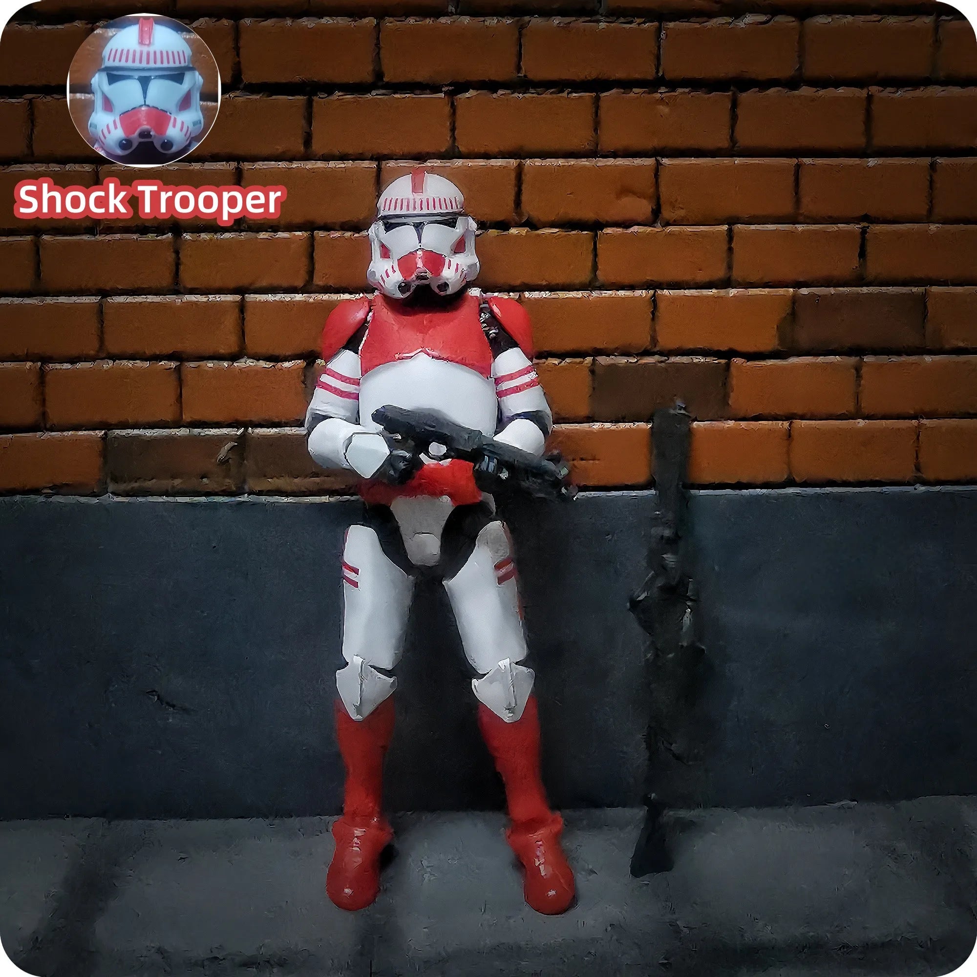 Star Wars 3.75 Inch  Clone Trooper 1/18 187th Legion  Shock Coruscant Guard Action Figure Windu Fox  Toys Model Loose
