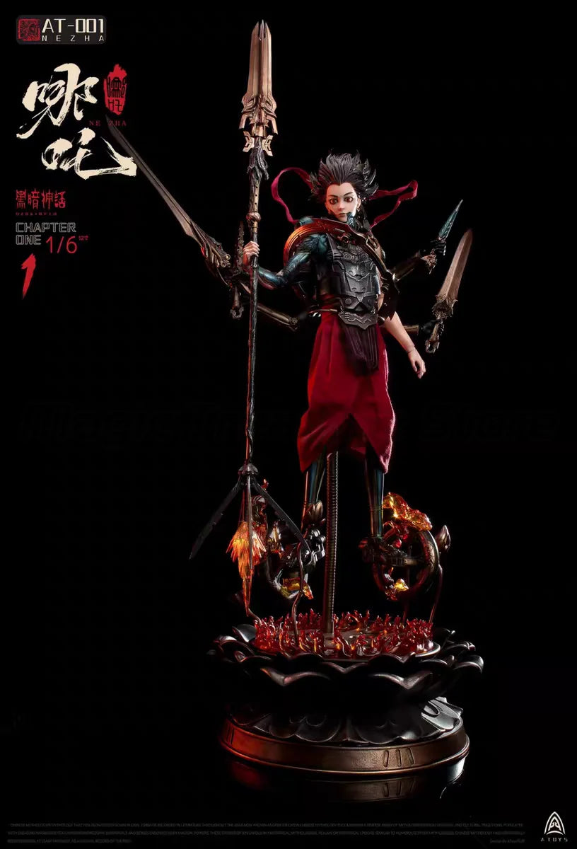 【MT】Original A-TOYS AT-0001 Dark Myth NE ZHA 1/6 Anime Figures