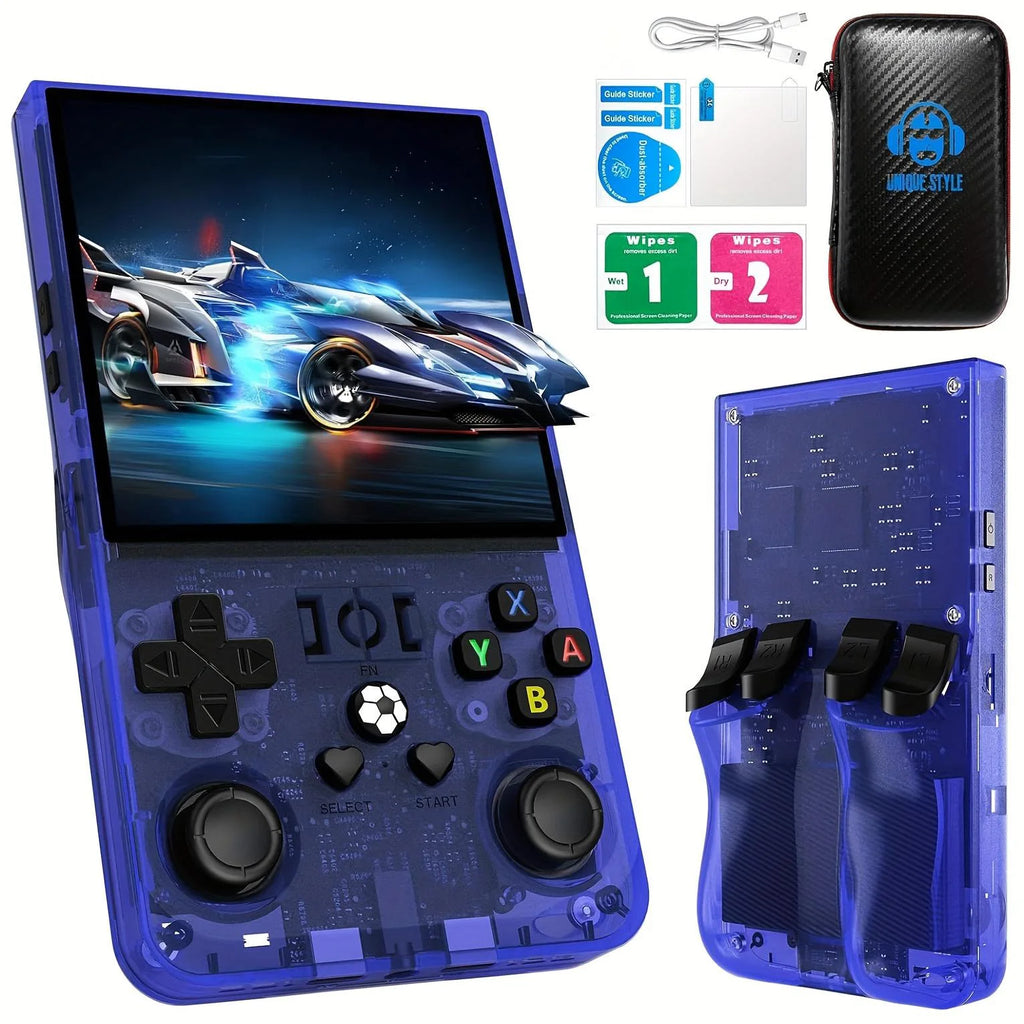 WUDS R36MAX Retro Handheld Game Console, Portable Hand Held Open Source Linux System 4.0Inch IPS Screen Portable Video Player