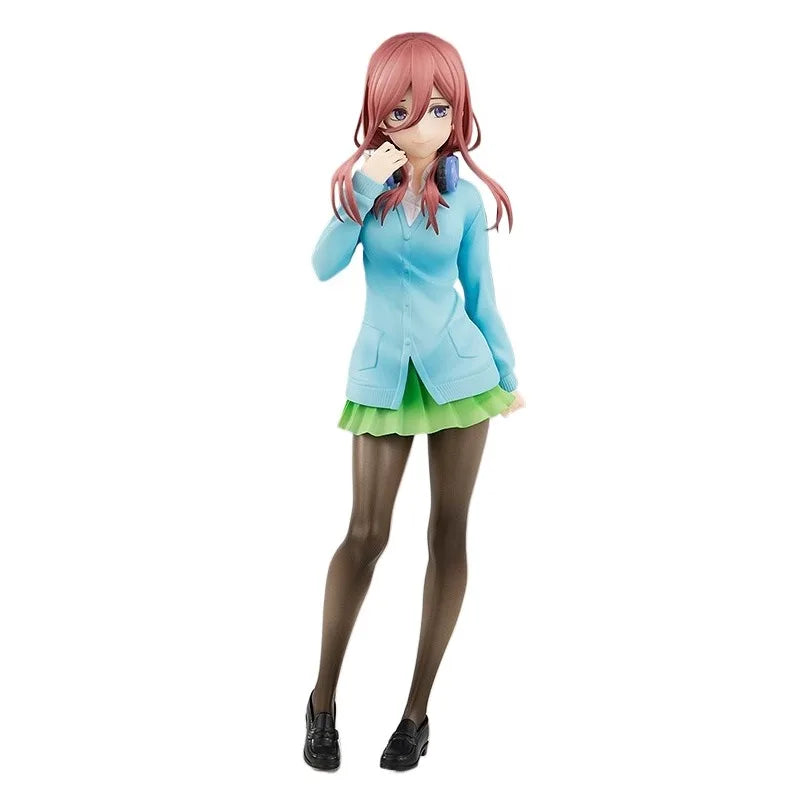 In Stock Genuine Good Smile Company Gotoubun No Hanayome ∬ Nakano Miku Pop Up Parade Anime Figure Garage Kit Anime Cartoon