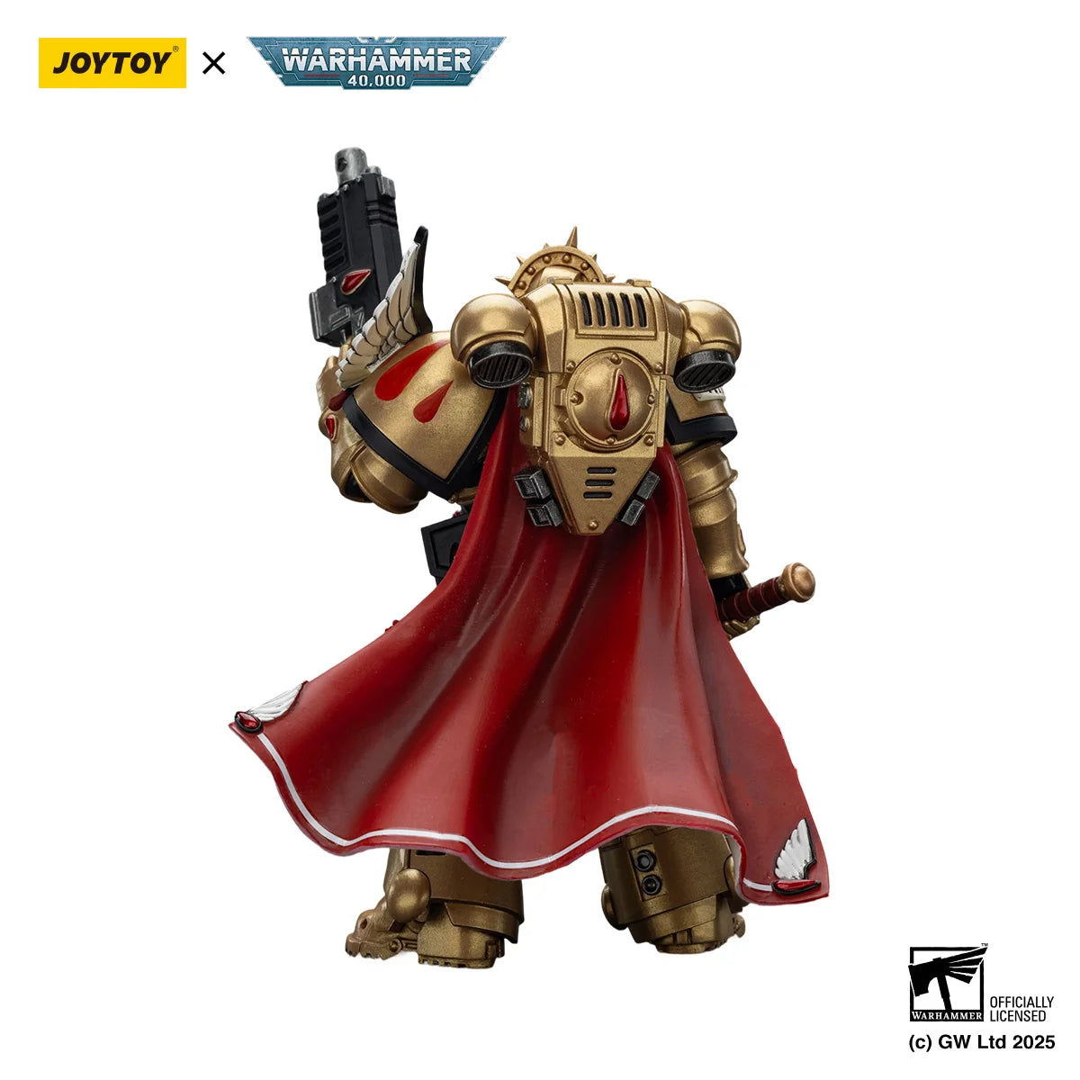 [IN STOCK] JOYTOY Warhammer 40K Action Figure 1/18 Blood Angels Captain with Heavy Bolt Pistol & Power Sword Model birthday