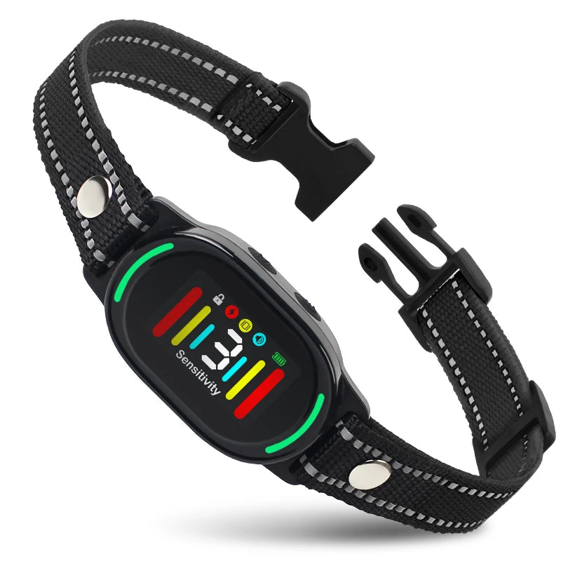 Smart Automatic Anti Barking Dog Collar Type-C Rechargeable Shock Vibration Stop Bark Collar Dog Training Collar All Size Dogs