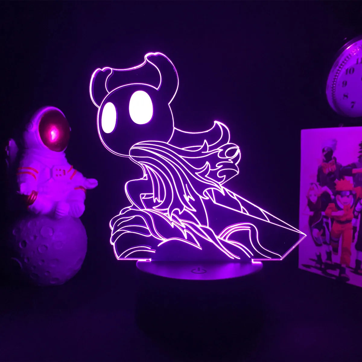 Hollow Knight Game 3D Lamps Led RGB Neon Night Lights Birthday Toys Cool Gift For Friends Kid Bed Room Table Decoration