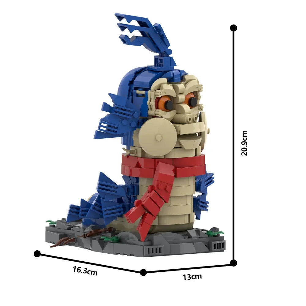 MOC The Worm Labyrinth Building Blocks 1986 Movie Scene Diorama for Adult Collectors Fantasy Film Character Model Kit