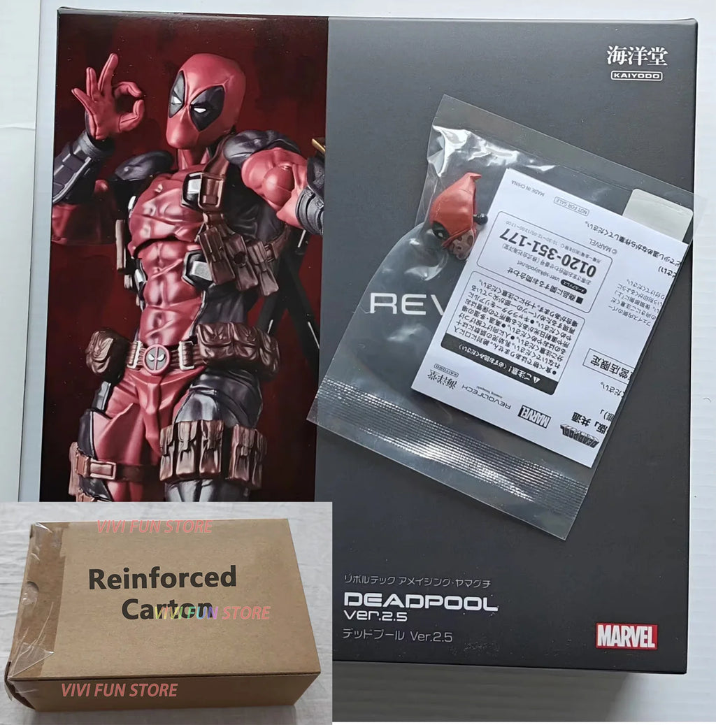 In Stock Originate KAIYODO Deadpool 2.5 Revoltech AMAZING YAMAGUCHI Wade Winston Wilson Action Figures Model Toys grey Deadpool