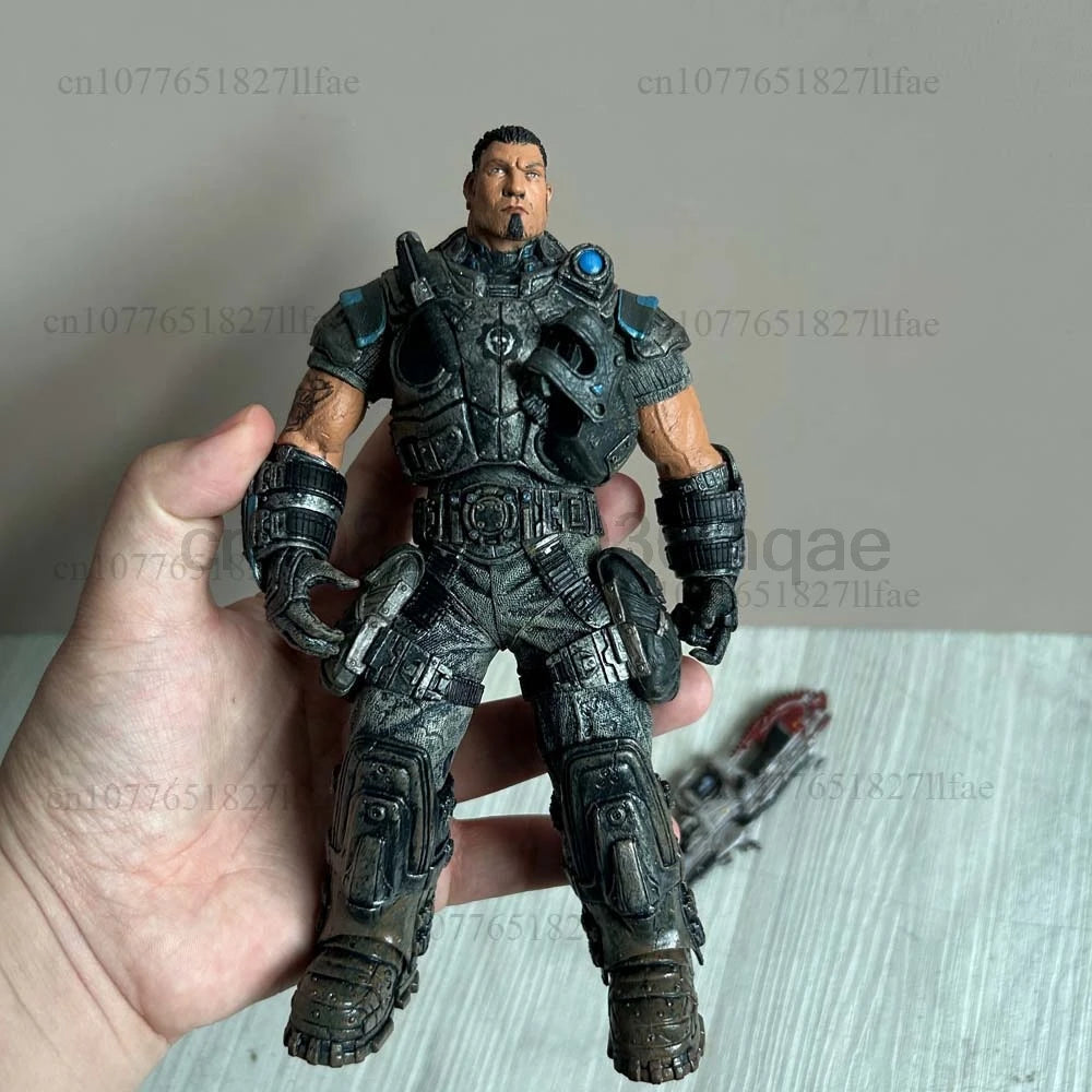 Game Gears of War DOMINIC santiago Marcus Fenix 18CM Action Figure Collectible Model Toys Joint Movable Doll Birthday Present
