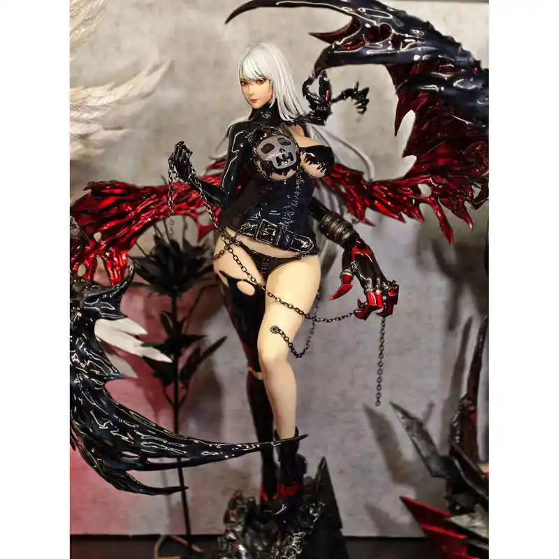 In Stock Anime Lady Devimon Figure Digimon Action Figures Figurine Pvc Doll Desk Decor Statue Collection Model Festival Gifts