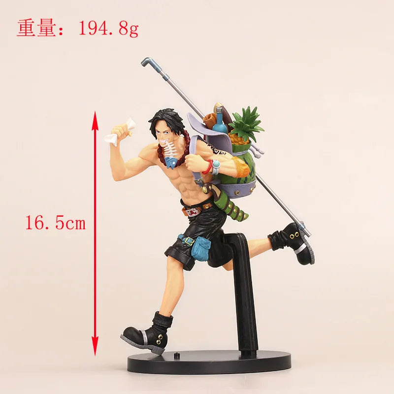 3 Style Anime One Piece Monkey D. Luffy Sabo Ace PVC Action Figure Collectible Model Doll Kids Toys