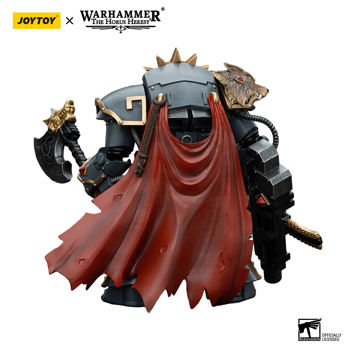 JOYTOY Warhammer 30K 1/18 Action Figure Space Wolves Hvarl Red-Blade Anime Military Model