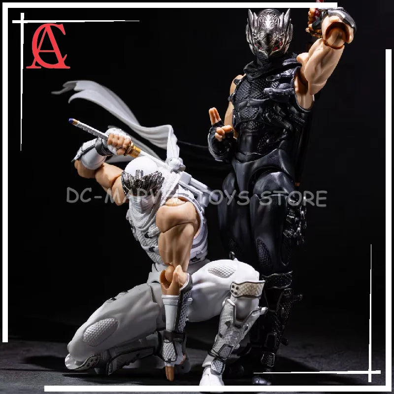 In Stock AC Factory The Second Batch Ryu White Version Ryu Hayabusa Kaiyodo Revoltech Amazing Yamaguchi Ryu Hayabusa Figure Toy