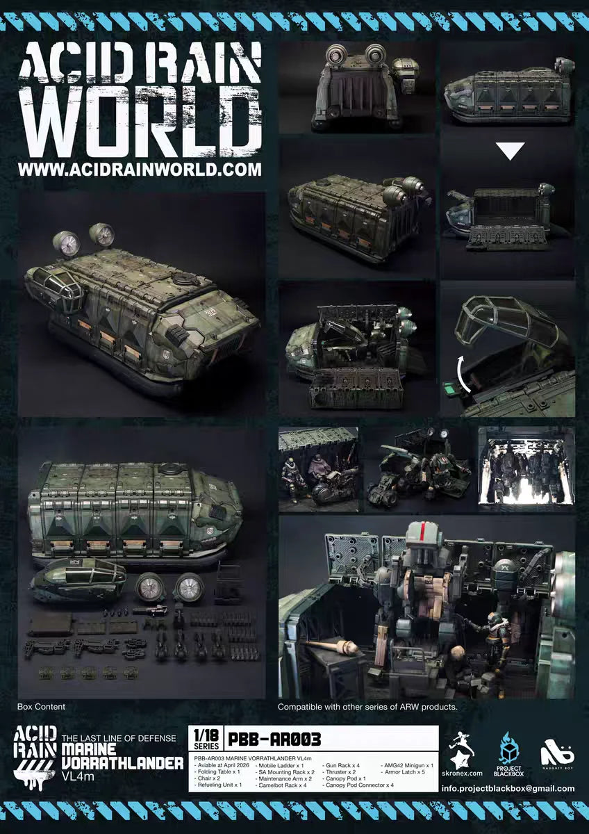 【Pre-sale】Acid Rain War PBB-AR003 Marine Vorrathlander VL4m 1/18 Action Figure Model Toy