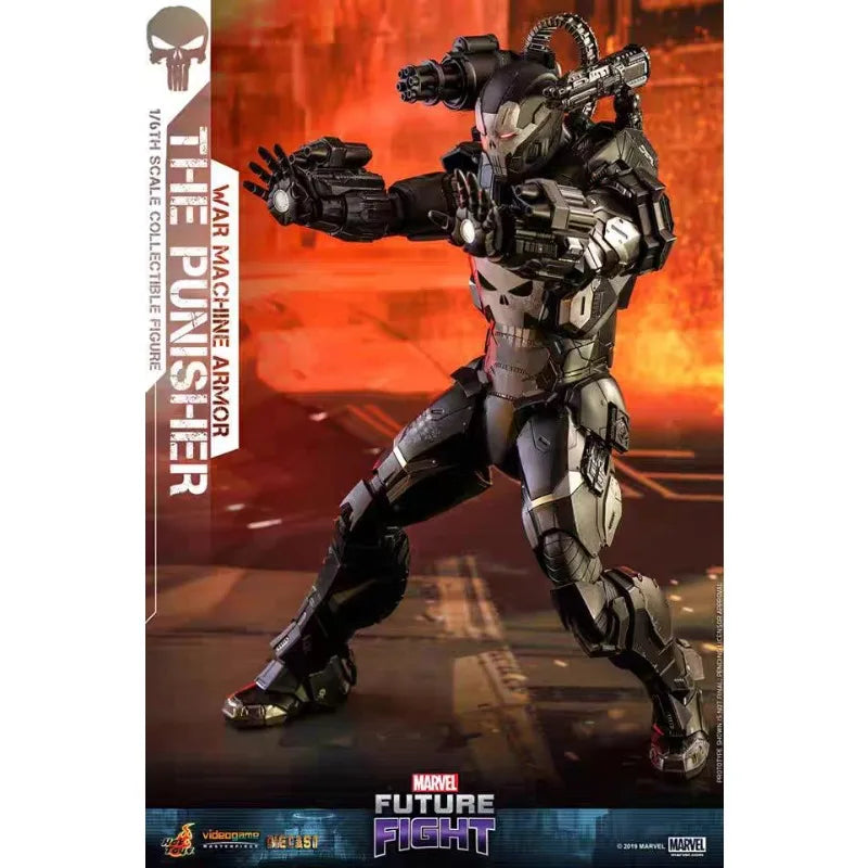 Original Hot Toys VGM33D28 Marvel Future Fight The Punisher War Machine Armor Anime Figure Collection Toys Models