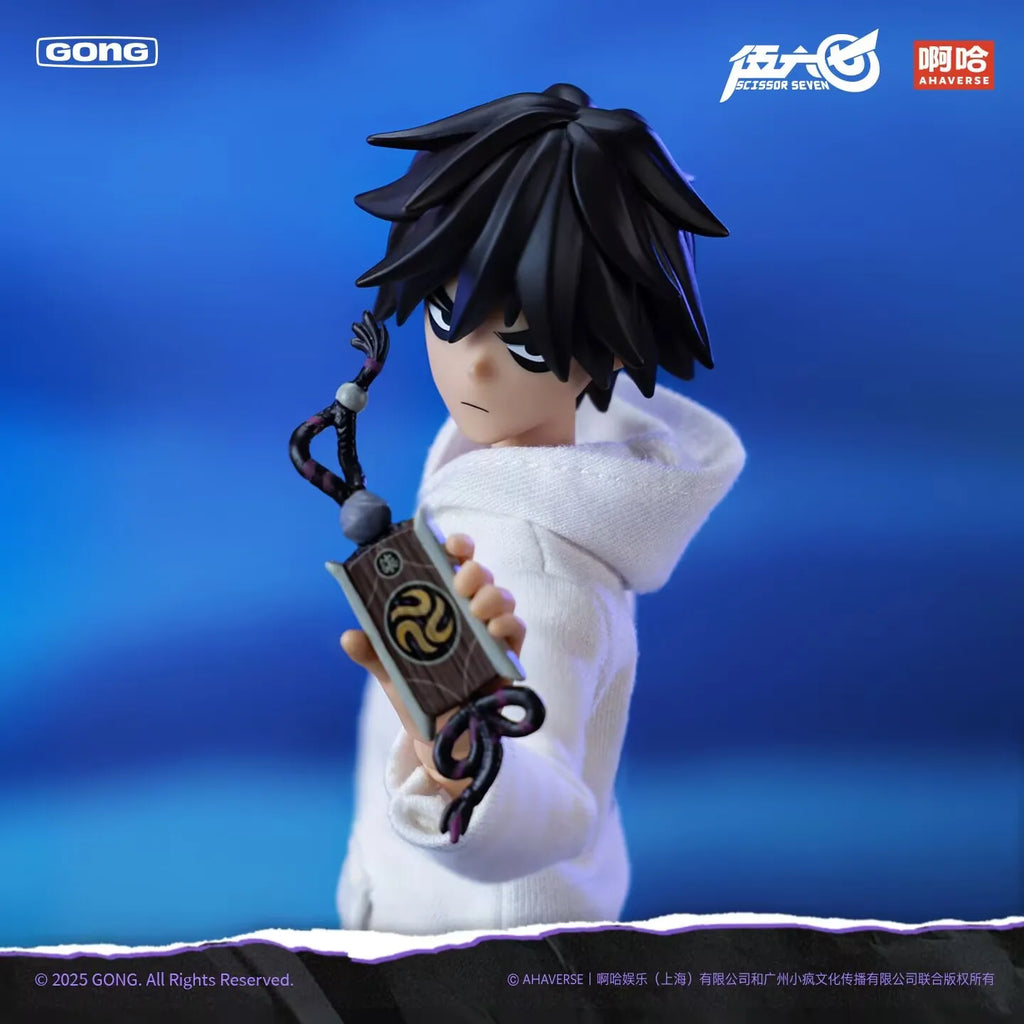 Gong Assassin Wu Liuqi Hoodie Movable Doll 1/8 22cm Animation Character Peripheral Action Figure Ornament Birthday Gifts