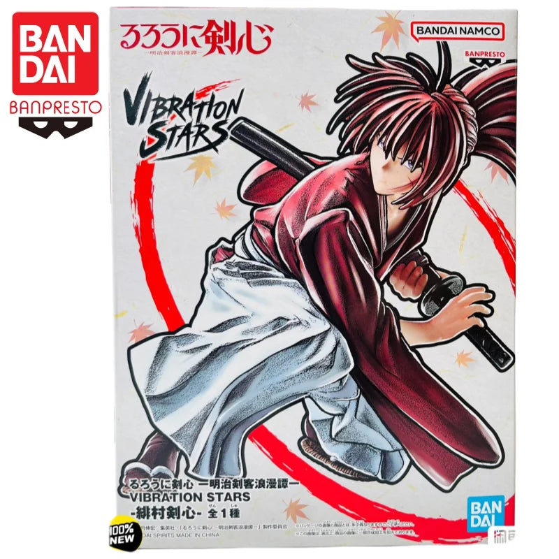 Auf Lager: Bandai Original Banpresto Himura Kenshin Vibration Stars Actionfigur, Modellpuppe, brandneu und originalverpackt, Anime-Charakter