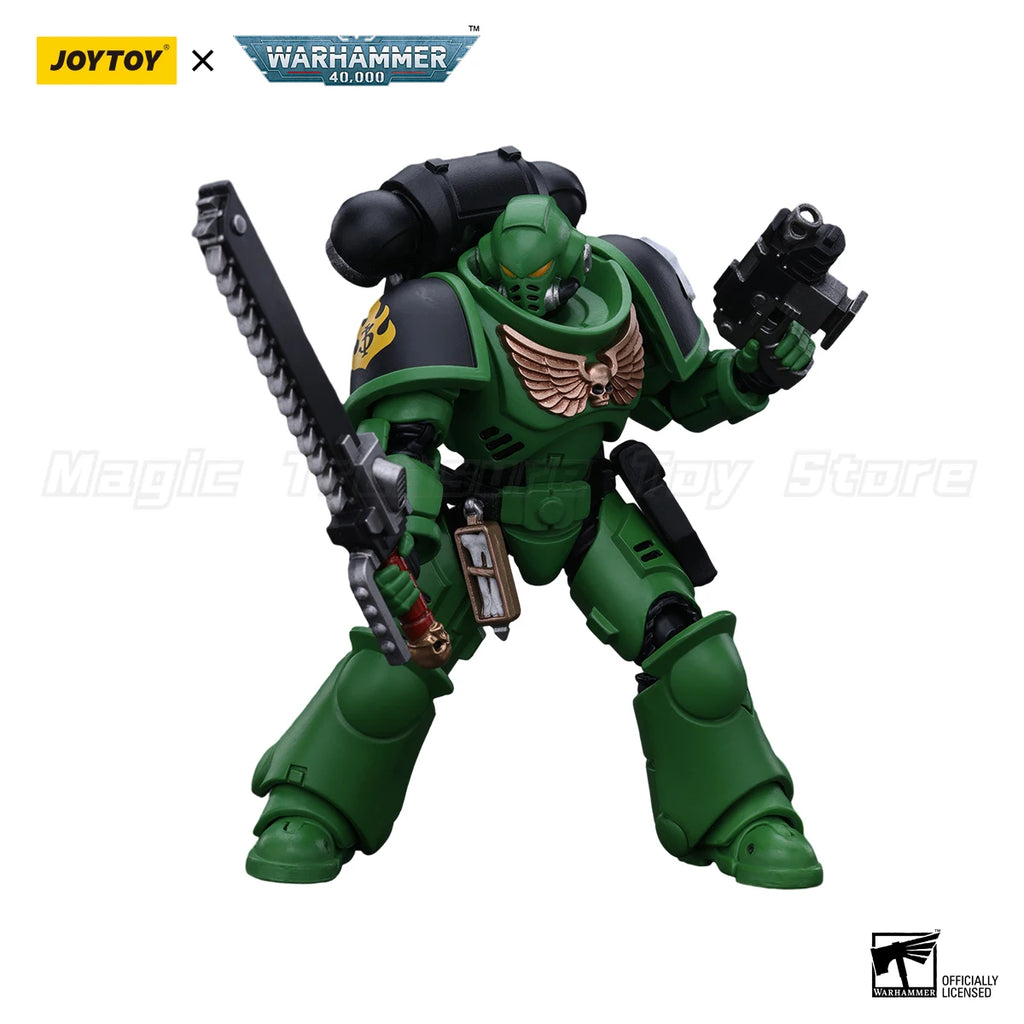 【In Stock】JOYTOY Warhammer 40K Salamanders Intercessors Brother Haecule Anime Figures Toys Collection Model 1/18 Action Figure