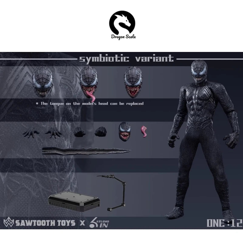 In Stock Original SAWTOOTH TOYS X 6in Studio STM-20251 Venom 1/12 Full Set Action Figure Model Toys