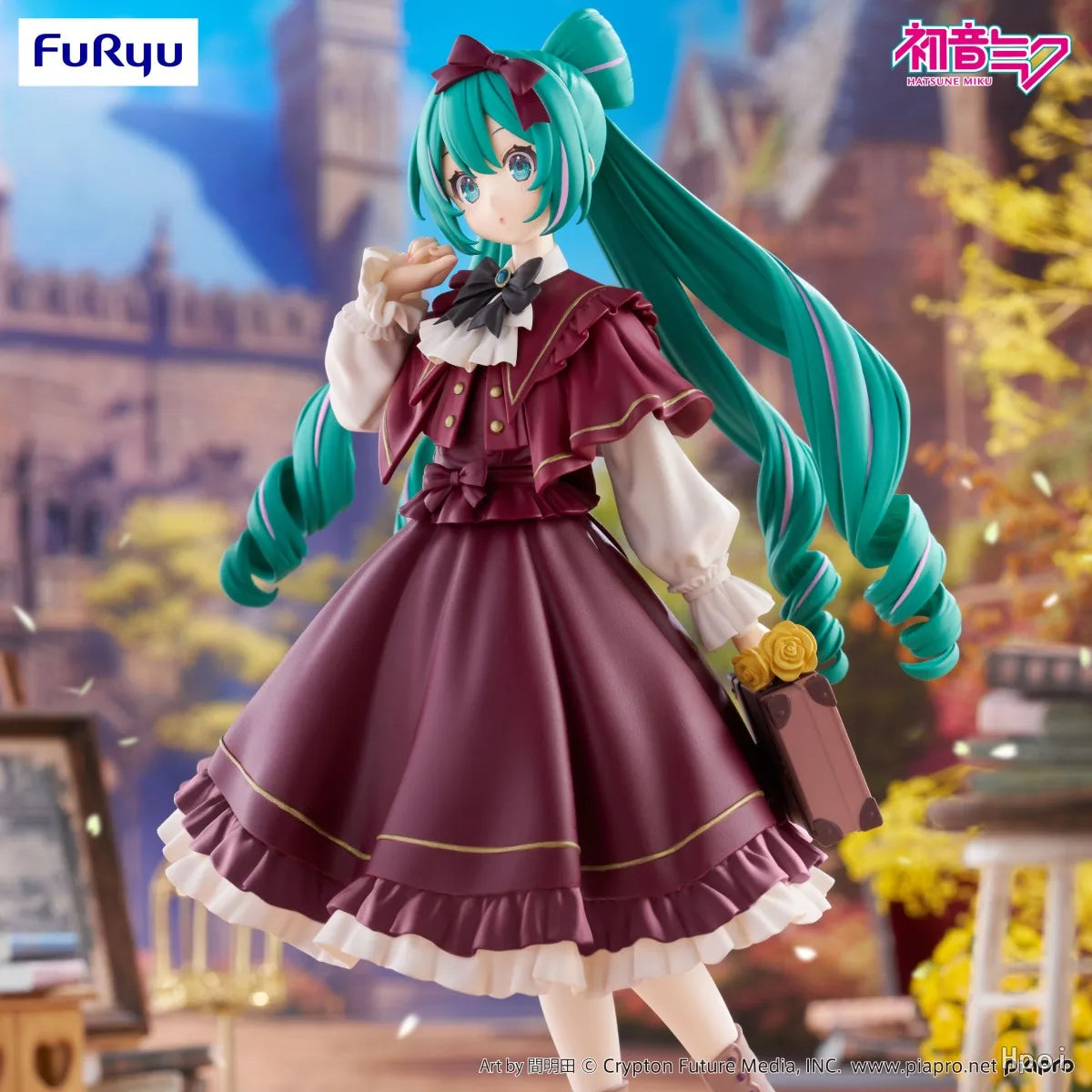 In Stock Original FuRyu Trio-Try-iT Piapro Hatsune Miku 19cm Classical Retro Anime Statue Figure Collection Dolls
