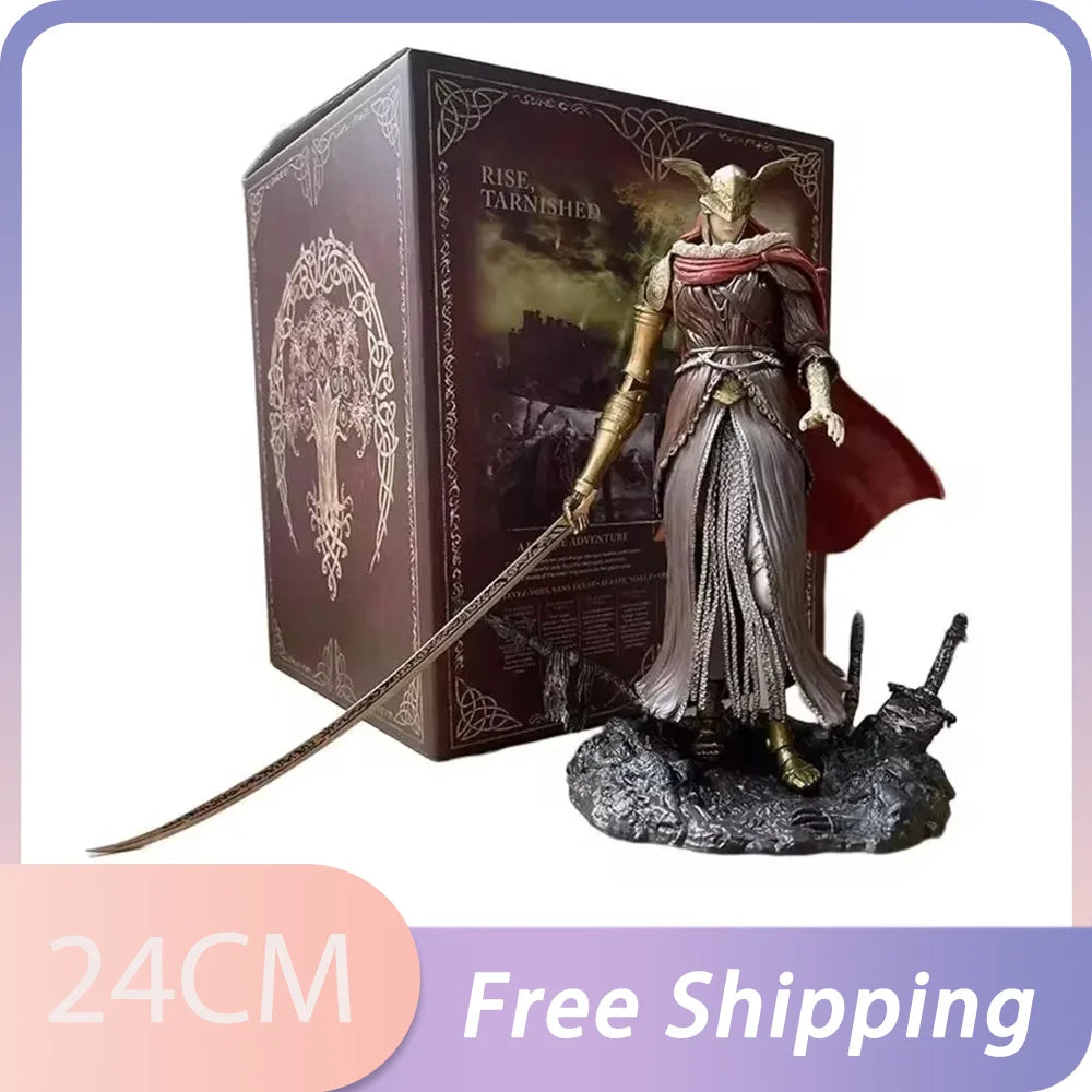 24 см ELDEN RING фигурка Malenia Blade Of Miquella аниме фигурка Valkyrie фигурка модел PVC статуя кукла колекция декорация играчки