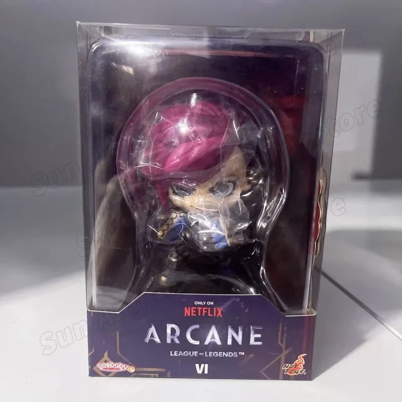 In Stock Original League of Legends Jinx Vi Q Version Figure Anime Figure