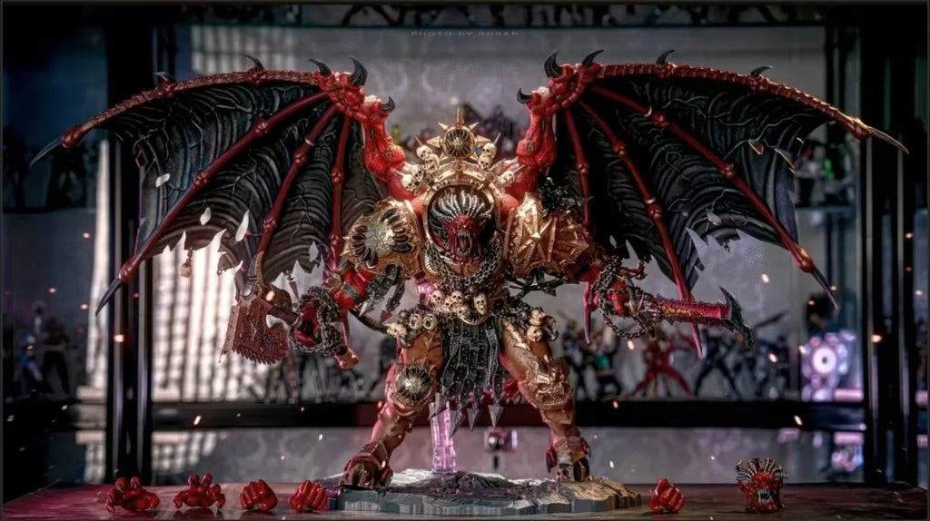 JOYTOY 1/18 Dark Source  40K World-Swallower Terror Demon Gene Primrose Angron Character Model Toy Gift Collection