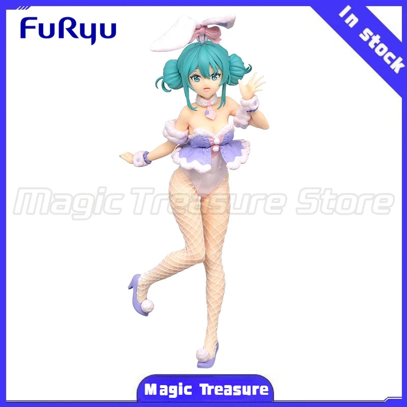 【MT】Original FuRyu BiCute Bunnies Piapro Characters Hatsune Miku Lavender Color Scheme Figure Toy Collection