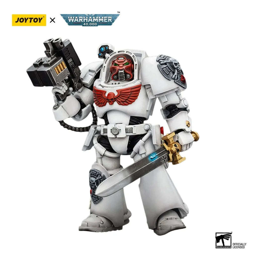 JOYTOY Warhammer 40000/40k White Scars Terminator 1 with Power Sword and Storm Bolter Action Figure Doll Decoration Gift Model