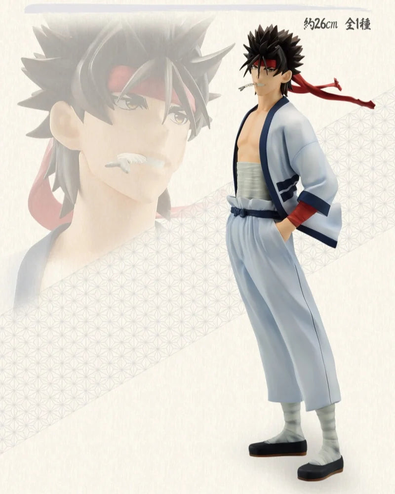 In Stock Genuine Rurouni Kenshin Figurines Anime Peripherals Desktop Ornaments Saito Hajime, Sagara Sanosuke Seta Sojiro Gifts