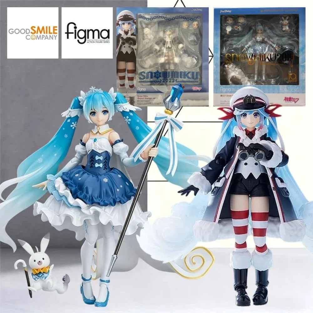 Good Smile figma Snow Miku 2022 Grand Voyage 2019 Action Figure Collectible Hobby Plastic Model Kit Multiple Styles Available