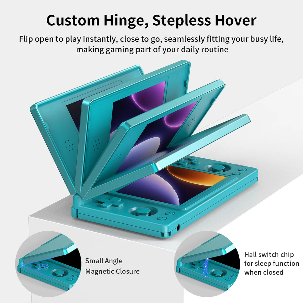 Anbernic RG DS Retro Video Game Console 4 Inch IPS Dual Multi-touch Screen Android 14 Flip Game Player RGDS For Christmas Gift