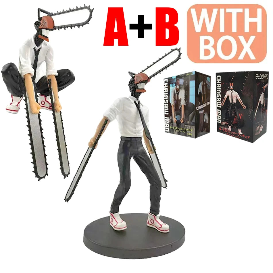 Chainsaw Man Denji Anime Figure Denji/Power Action Figure 1560 Chainsaw Man Denji Figurine Adult Collectible Model Doll Toy