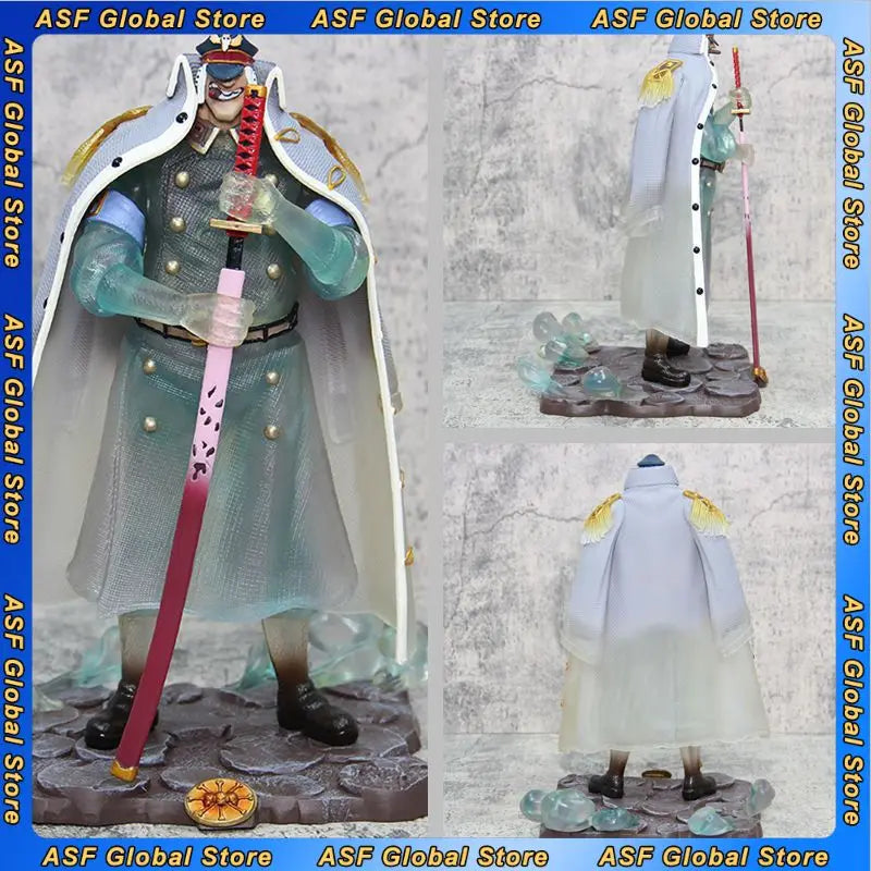 30cm New ONE PIECE Anime Figure Shiryu Peripheral PVC Model Scene Statue Desktop Decorate Ornaments Kids Christmas Gifts Toys