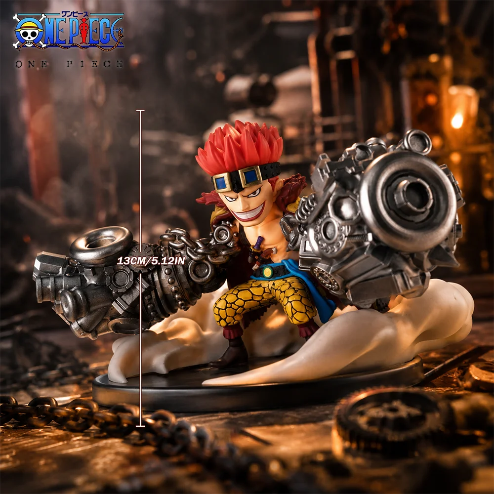 1pc 13cm/5.12in Official One Piece Eustass Kid Figure Anime PVC Statue Desktop Car Ornament Collectible Model Toys Gift