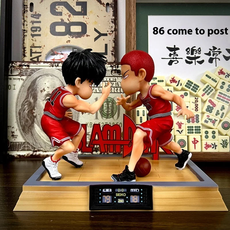 Action Figure Anime Sakuragi Hanamichi Rukawa Kaede Gk Century High Five Q Version Pvc Model Collection Boys Toys Gif