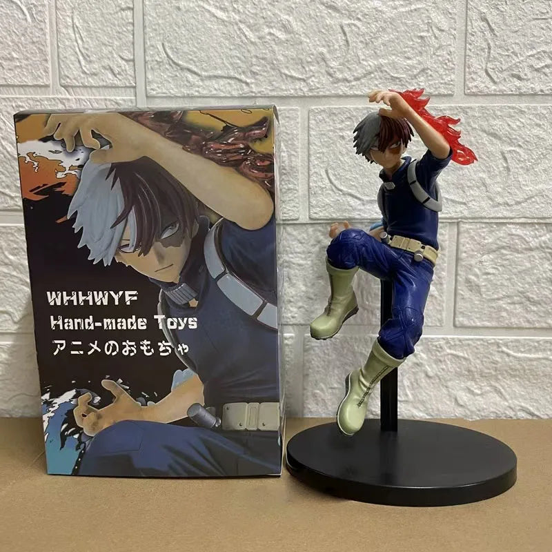 My Hero Academia Anime Figure Bakugou Katsuki Figurine Todoroki Shoto PVE Model Toys Room Decor Exhibition Collectible for Gift