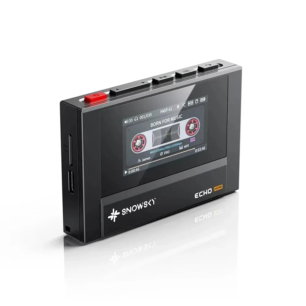 Fiio Snowsky Echo Mini Wireless Bluetooth Mp3 Mini Walkman 8GB Custom Support Dsd Retro Portable Bluetooth Player Music Gift Man