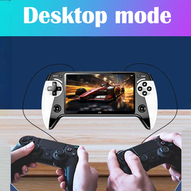X9 portable game console, 5.5-inch HD screen, multiple languages, retro GBA Arcade video, 8 simulators with 360° non-slip joysti