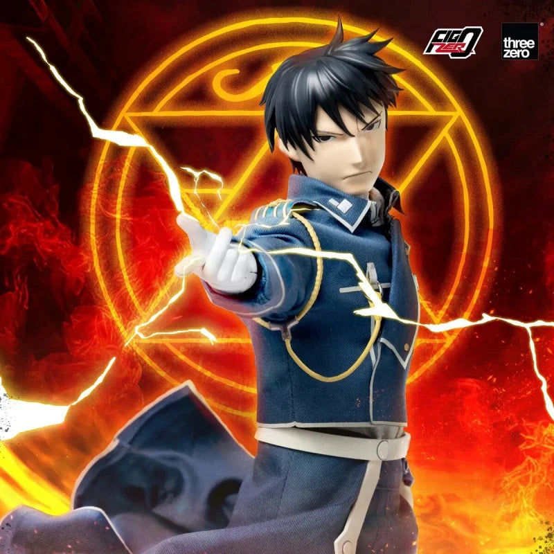 Original Threezero 3A Fullmetal Alchemist Alphonse Edward Elric Roy Mustang 1/6 Action Figure BROTHERHOOD Doll Joint Mibile Toy