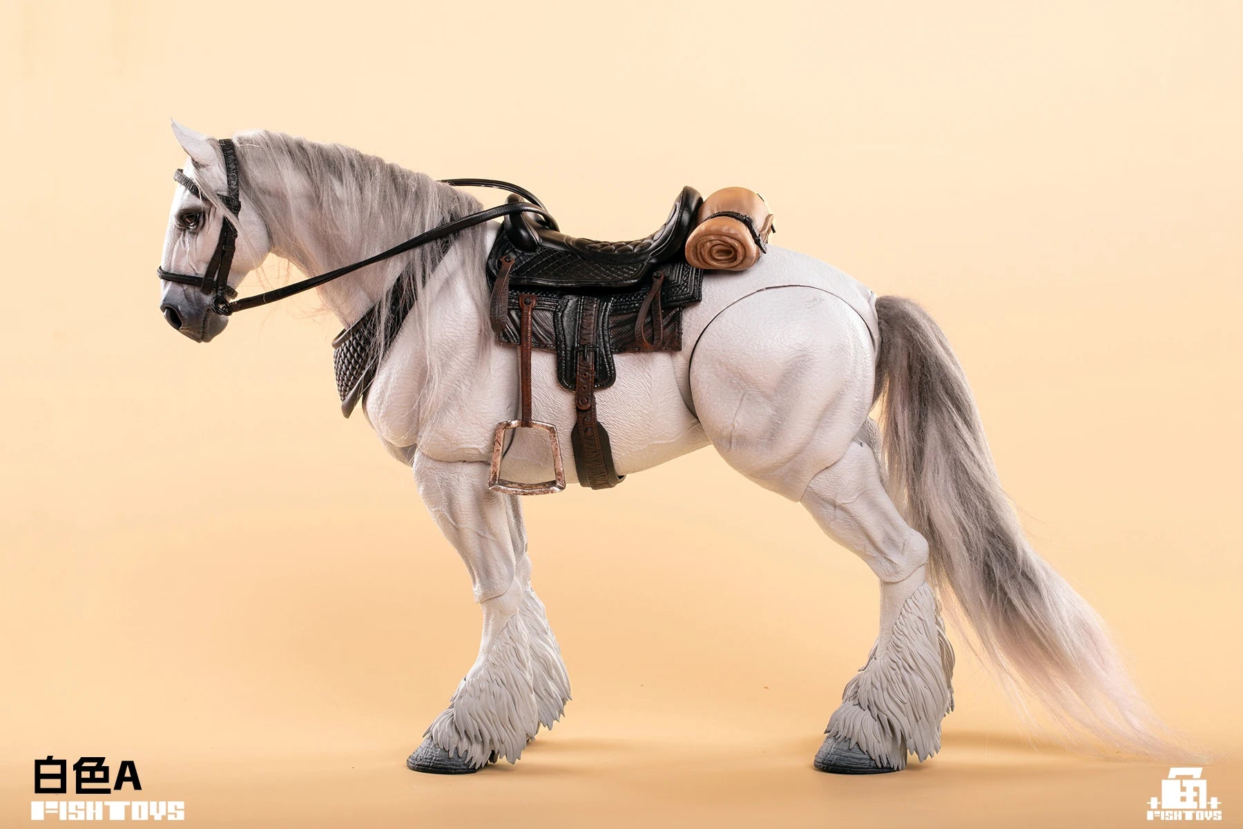 In Stock Fish Toys 1/12 Aciton Figure Pvc Model Waste Land Series Panchromatic Horse Animal Statue Customized Decoration Toys