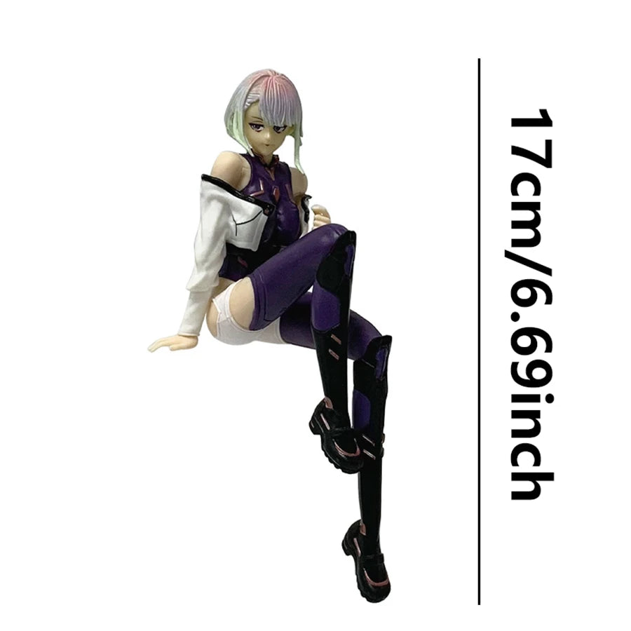 17cm Cyberpunk Edgerunners Anime Figure Super Hacker Lucy Action Figure Street Man David Figurine PVC Adult Collection Model Toy