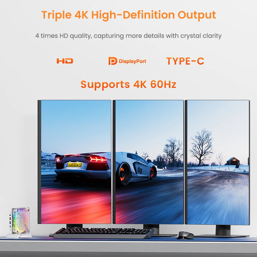 Genmachine Ryzen 8845HS 7840HS 7940HS Mini PC Windows 11 WiFi Gaming PC Display Gaming Pc Diy Gaming Computer Ordenador