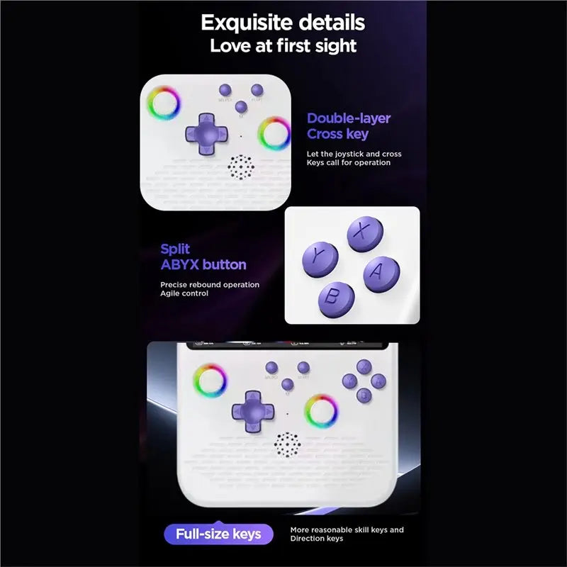 Promotion H5 Retro Handheld Game Console 64G 15000+Games 5.0Inch Screen Portable Game Player Support 34 Types Of Simulators A