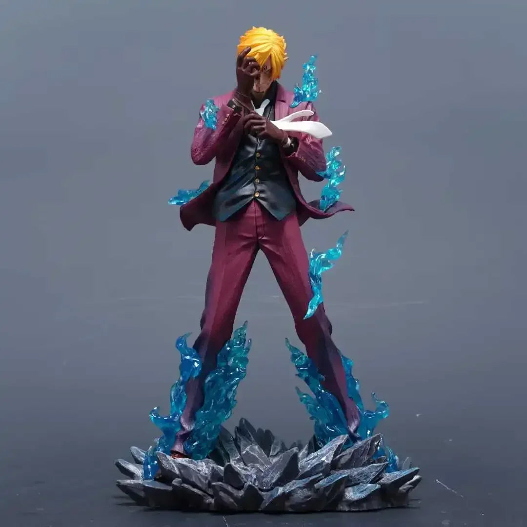 25 cm One Piece Anime-Charakter, der Sanji raucht, PVC-Actionfigur, Modell, Statue, Dekoration, Sammlung, Spielzeug, Geburtstagsgeschenk