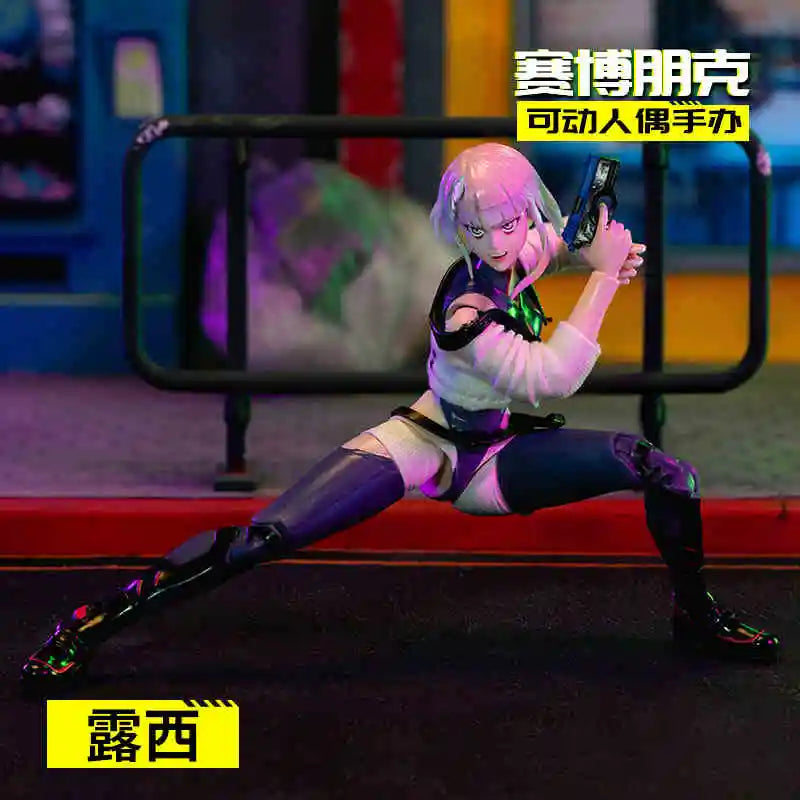 Hot In Stock Jada Cyberpunk:Edgerunners David Martinez Lucyna Kushinada Anime Figure David Lucy Action Figure Doll Toys Kid Gift