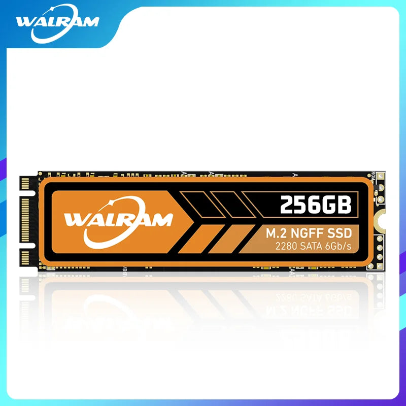 WALRAM M.2 NGFF SATA3 SSD 128GB 256GB 512GB 1TB Internal M.2 NGFF SSD 2280 Solid State Drives Hard Disk For Laptop Desktop